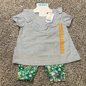 Carter’s 2 piece 12m shirt/pants set